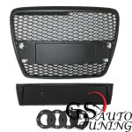 Решетка без емблема за AUDI A6 4F 2004-2008 черна RS Look
