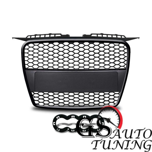 Решетка с емблема за AUDI А3 2003-2008 RS Look Черна Решетка с емблема за AUDI А3 2003-2008 RS Look Черна